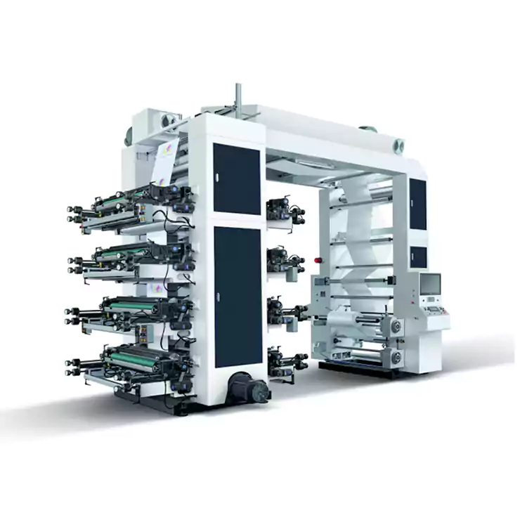 8 Rəngli Flekso Kağız Çanta Maşın Flekso Çap Maşını