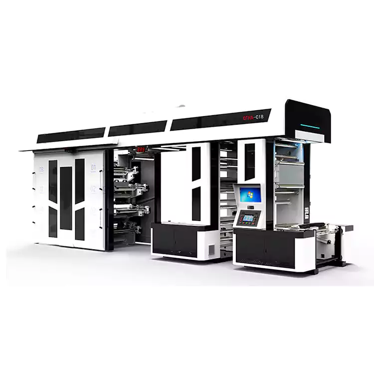 8 Rəngli Fleksoqrafik Çap Presləri Alış-veriş Çantası Çap üçün Fərdiləşdirilmişdir