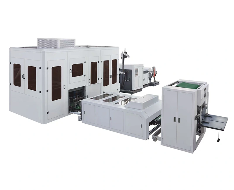 Ultrasonik toxunmamış D-Cut və Qutu Tipi Çanta Hazırlayan Maşın